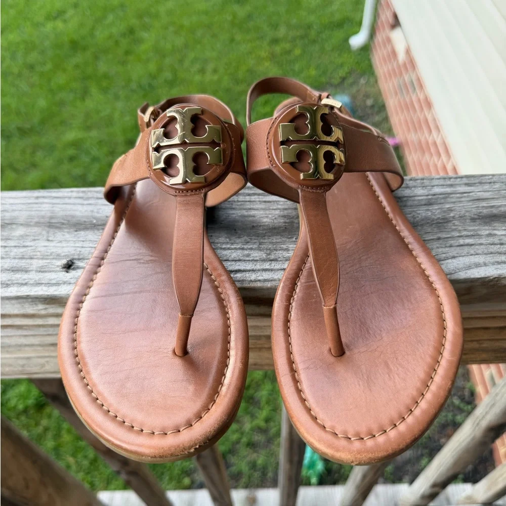 Tan Tory Burch sandals size 10